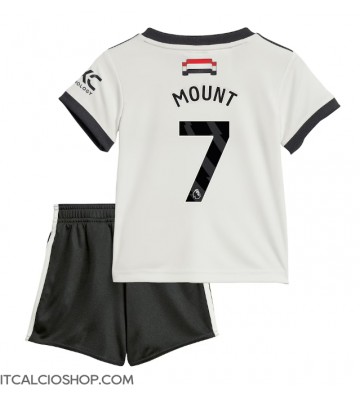 Manchester United Mason Mount #7 Terza Maglia Bambino 2024-25 Manica Corta (+ Pantaloni corti)